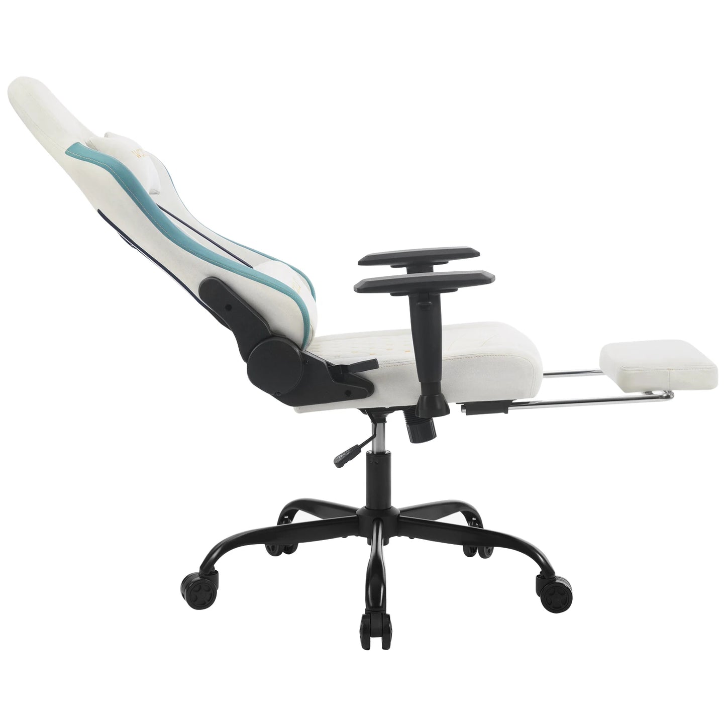 Ergonomische Gamingstoel – Bureaustoel – Computerstoel – Office Chair – Gamer Chair – Massagefunctie – Verstelbare Rugleuning – Wit