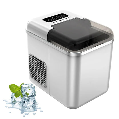 Ijsblokjesmachine - Elektrische Ijsblokjesmachine - Ijsmaker - Ijsmachine - Draagbare - Slimme bediening - Wifi - 1.3L - Zilver