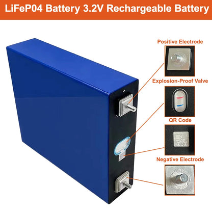 LiFePO4 Accu – Lithium Batterij – Energieopslag – Duurzame Accu – Camper Accu – 280Ah Capaciteit – Aluminium Behuizing