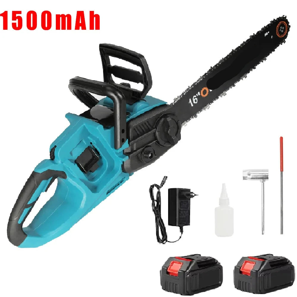 Kettingzaag - Snoeizaag - Takkenzaag - Handzaag - Draadloze -  16 Inch - 3500W - 18V - Brushless - Boom- en Houtzagen - Tuin - 2 Accu - QUORE