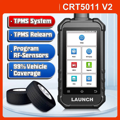 TPMS Service Tool – Bandenspanningsensor Scanner – TPMS Reset Tool – TPMS Programmer – TPMS Diagnostische Scanner – Ondersteunt 99% 315/433MHz Sensoren – 12 Expert Resetfuncties