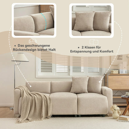 3-Zits Slaapbank – Slaapbank Driezits – Slaapbank Met Bedfunctie – Bankbed – Slaapbank Chenille – Ruime Zitbreedte 57 cm – Stevige Verhoogde Rugleuning