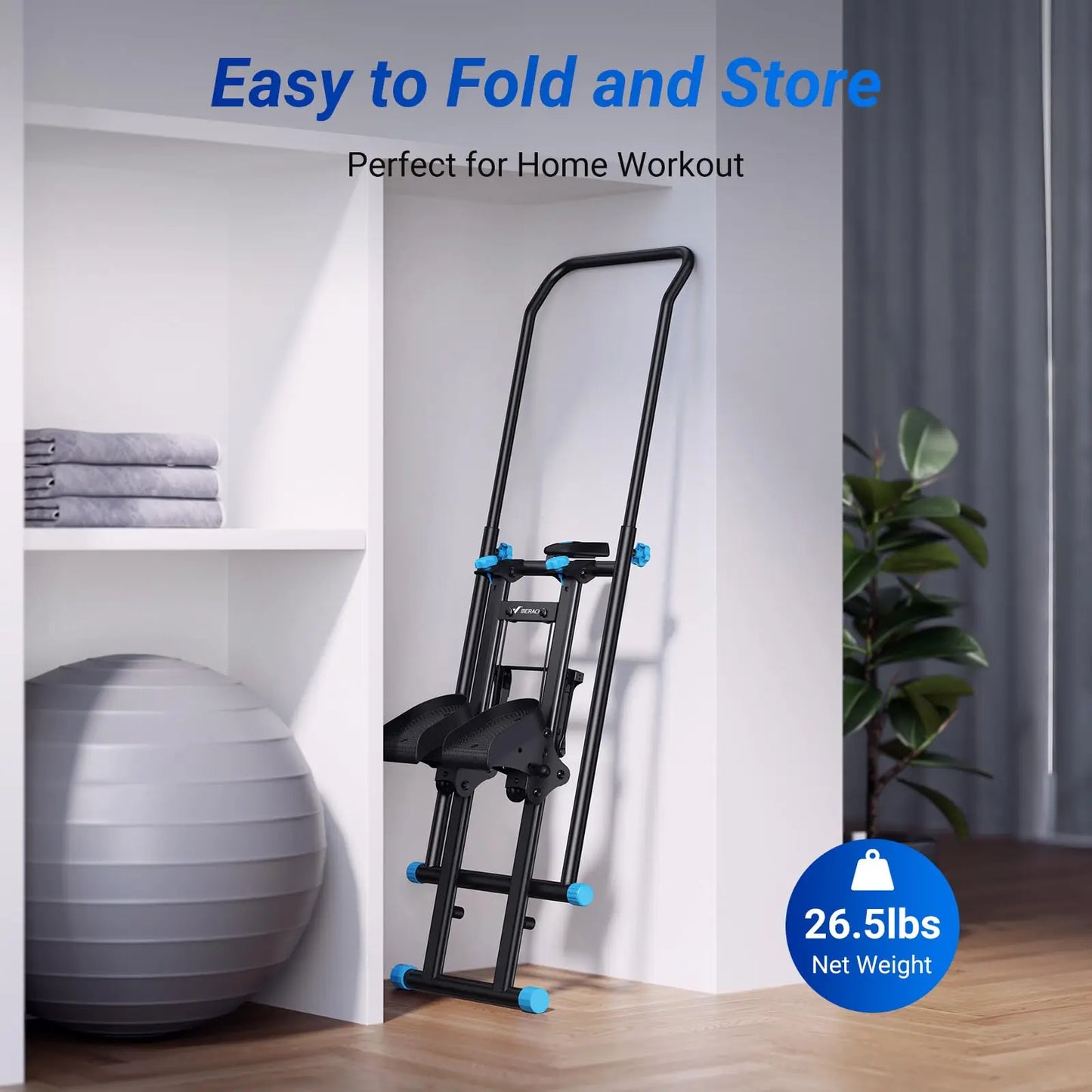Verticale Stair Climber – Stair Stepper – Stair Climber – Trapklimmer – Fitness Climber – Compact Design – Stevig Metalen Frame