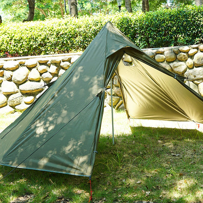 Ultralichte Tipi Tent met Schoorsteen & Dubbele Laag - 1 Persoons - Bushcraft Hot Tent voor 3 Seizoenen