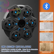 New Smart Music Boxing Machine Home Wall Target Trainer Games Toys Children Decompression With Bluetooth 3 Speed ​​Boxing Machine