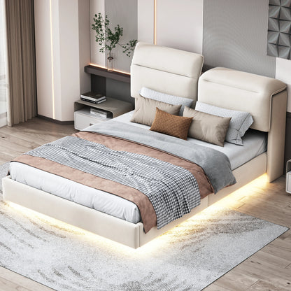 Tweepersoonsbed – Opklapbaar Bed – Bed Met Opbergruimte – Velvet Bed – Slaapkamermeubel – 140x200 cm – Gasdrukveer Opbergruimte – Inklapbaar Hoofdbord