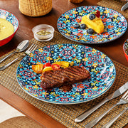 Tableware - Tableware set - 48 pieces - Ceramic - Stoneware - With dinner/dessert plate - Breakfast cereals - Pasta bowl - Bohemian style