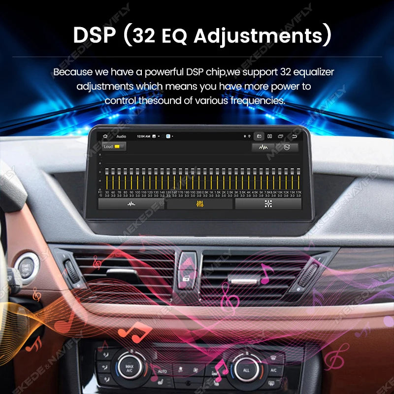 BMW X1 E84 Multimedia Speler – Carplay Systeem – Android Auto Radio – Touchscreen Navigatie – DSP Geluidsprocessor – 10,25 Inch Display – Ingebouwde 4G Verbinding