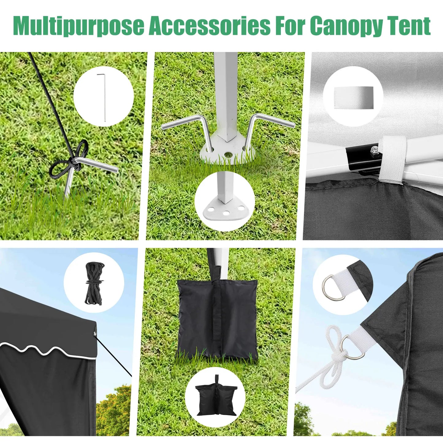 Partytent – Tuinpaviljoen – Evenemententent – Overkapping – 3x6 Meter – Staalframe – Waterdicht Met Zijwanden - Zwart