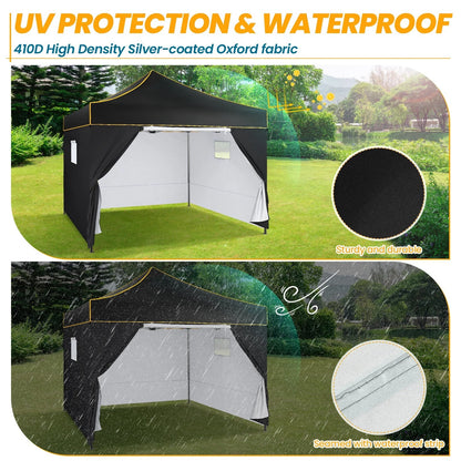 3x3m Pop-Up Partytent – Tuinentent – Evenemententent – Marktstandtent – Campingtent – Waterdicht 410D Oxford – Roestbestendig Frame - Marineblauw