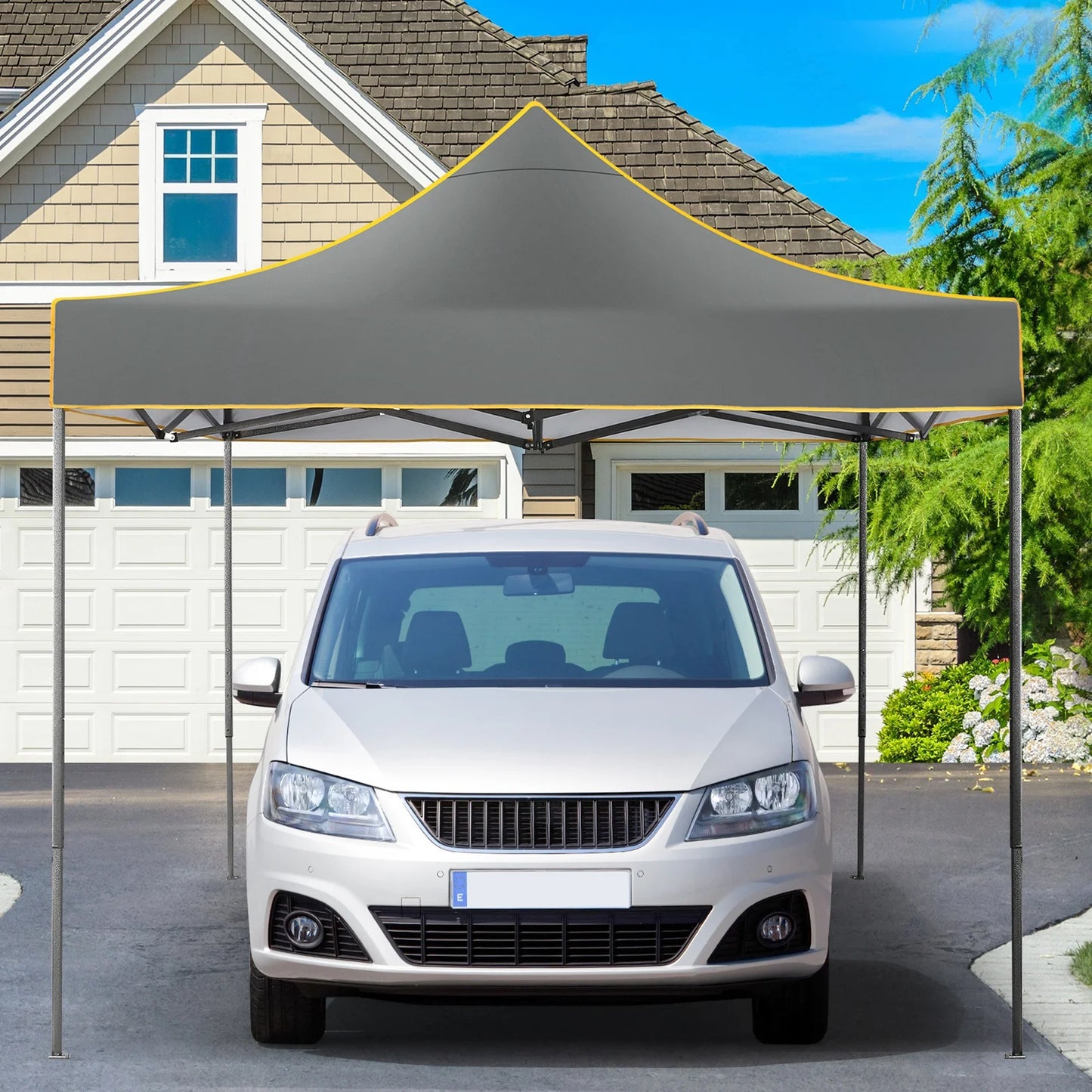 Tuinpaviljoen – Partytent – Opvouwbare Tuinfeesttent – Overkapping – Feesttent – 3x3 Meter – Water- En UV-Bestendig - Grijs