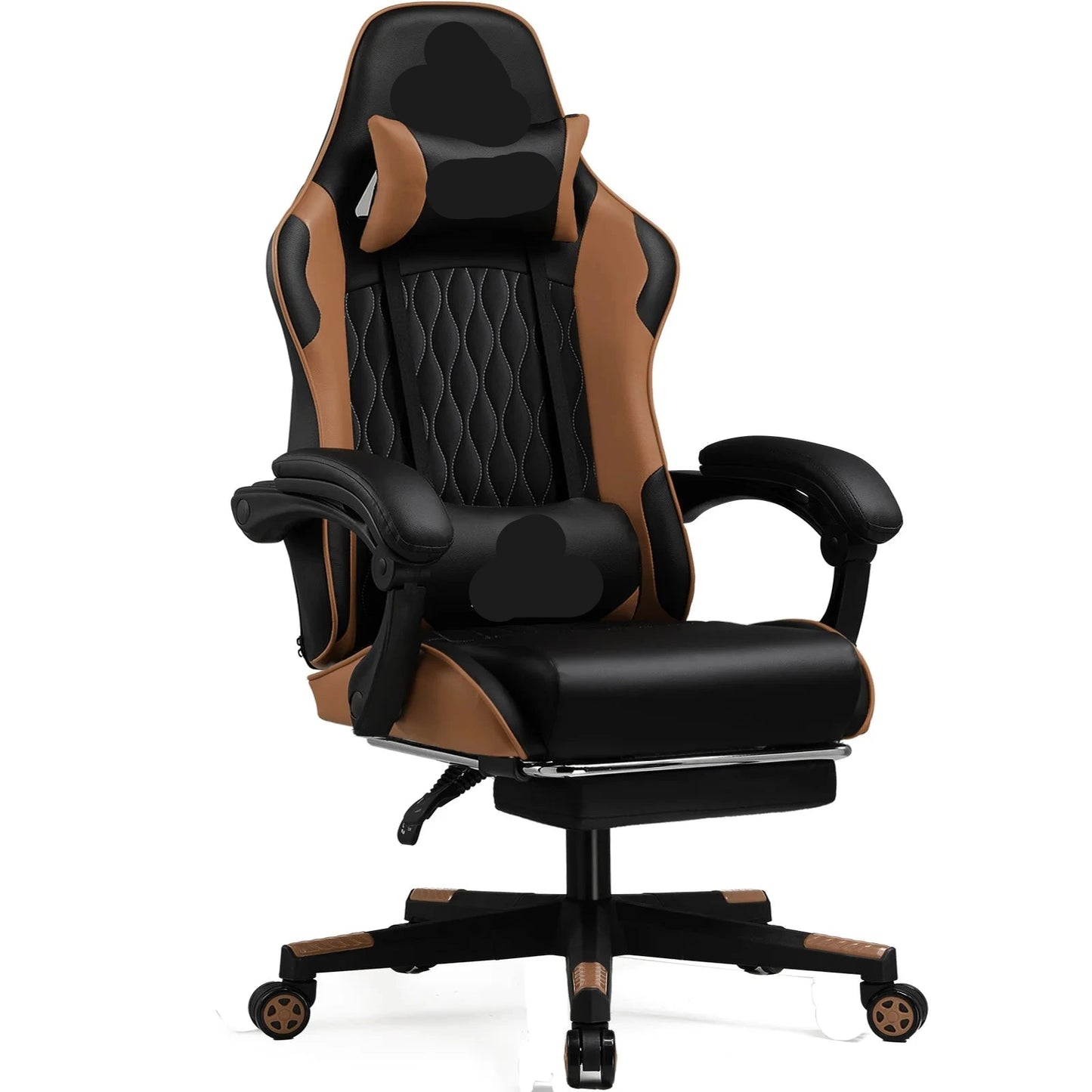 Gamingstoel – Gamestoel – Bureaustoel – Gaming Chair – Racestoel – Ergonomisch Design – Verstelbare Voetsteun en Armleuningen - QUORE
