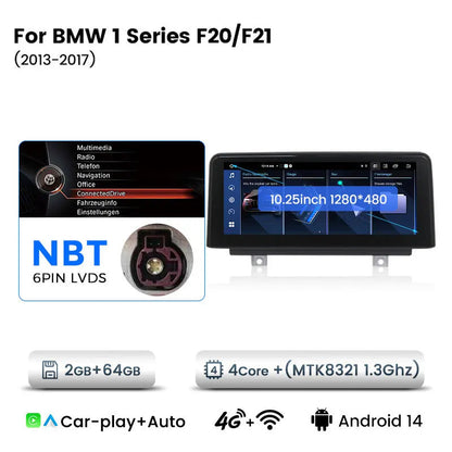 Multimedia Android Systeem – Auto Radio Navigatie Unit – Touchscreen Infotainment – Draadloos CarPlay Android Auto – 10,25 Inch HD Scherm – Android 14 Besturingssysteem