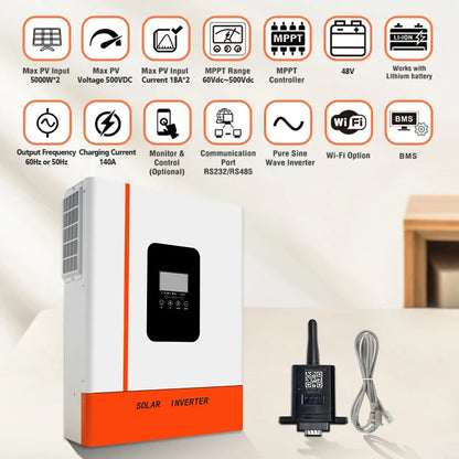 Omvormer – Zonne-energie Omvormer – Inverter – Solar Converter – 11 kW Vermogen – MPPT Functie