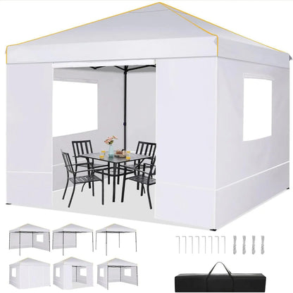 Tuinpaviljoen – Tuinkamer – Tuinoverkapping – Pop-Up Tent – 3x3 Meter – Waterdicht – UV-Bescherming - Wit