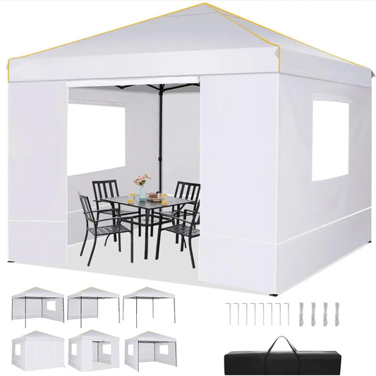 Tuinpaviljoen – Tuinkamer – Tuinoverkapping – Pop-Up Tent – 3x3 Meter – Waterdicht – UV-Bescherming - Wit