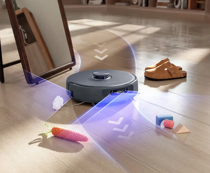 Robotstofzuiger – Robotstofzuiger Met Dweilfunctie – Robotzuiger – Automatische Stofzuiger – Dweilrobot – 18.000 Pa Zuigkracht – Intelligente Ai Vision Technologie – Zwart