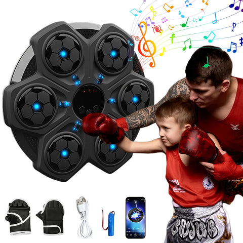 New Smart Music Boxing Machine Home Wall Target Trainer Games Toys Children Decompression With Bluetooth 3 Speed ​​Boxing Machine