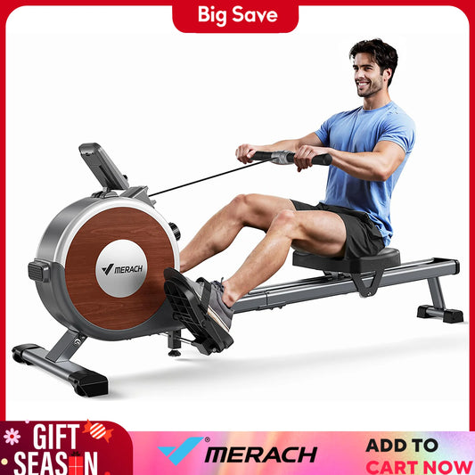 Roeitrainer – Roeimachine – Roeiapparaat – Fitnessapparaat – Hometrainer – Magnetische Weerstand 16 Niveaus – Dubbele Glijrails Met Maximaal 159 kg Capaciteit