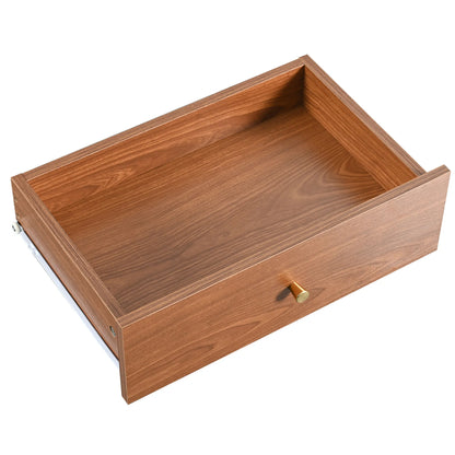 Modern TV-Meubel – Tv-Kast – Videomeubel – Opbergmeubel – Walnootkleur – Schuifdeuren – Kabelbeheer - 160x40x60 cm - Bruin