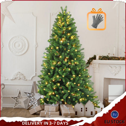 Kunstkerstboom – Kunstboom – Kerstboom – Winterboom – Feestboom – 180/210/235 cm – Met 250/350/450 LED Lampjes – Realistisch PVC+PE Metalen Standaard