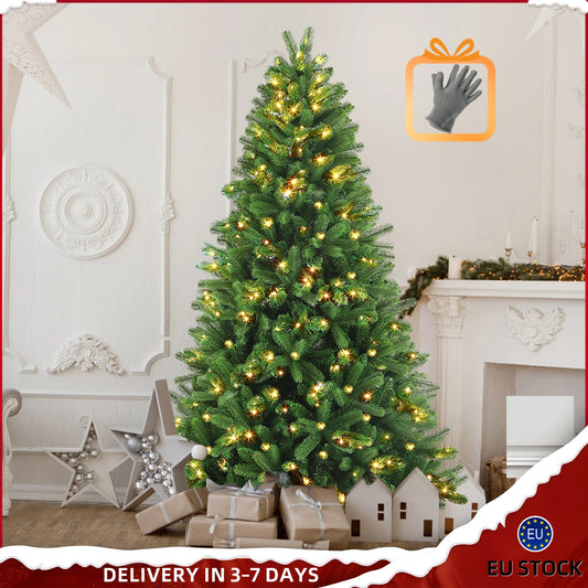 Kunstkerstboom – Kunstboom – Kerstboom – Winterboom – Feestboom – 180/210/235 cm – Met 250/350/450 LED Lampjes – Realistisch PVC+PE Metalen Standaard