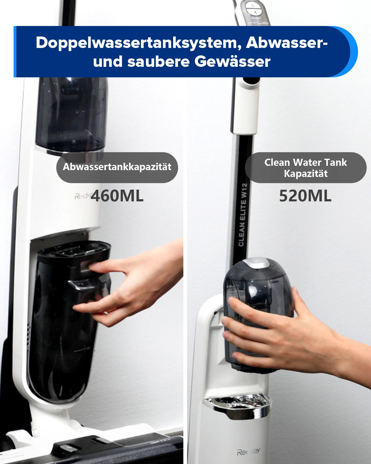 Draadloze Stofzuiger – 3-in-1 Schoonmaker – Stofzuiger Met Watertank – Nat en Droog Stofzuiger – Lichtgewicht – 40 Minuten Batterijduur - 150W - 2600mAh