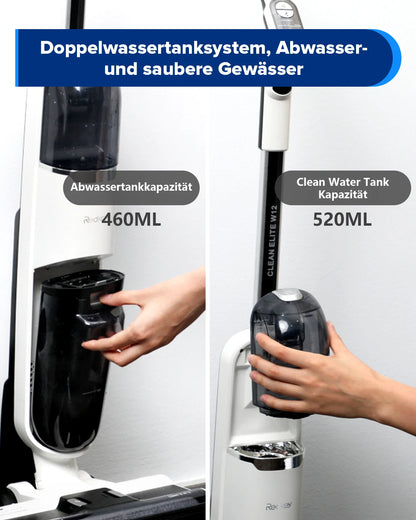 Draadloze Stofzuiger – 3-in-1 Schoonmaker – Stofzuiger Met Watertank – Nat en Droog Stofzuiger – Lichtgewicht – 40 Minuten Batterijduur - 150W - 2600mAh