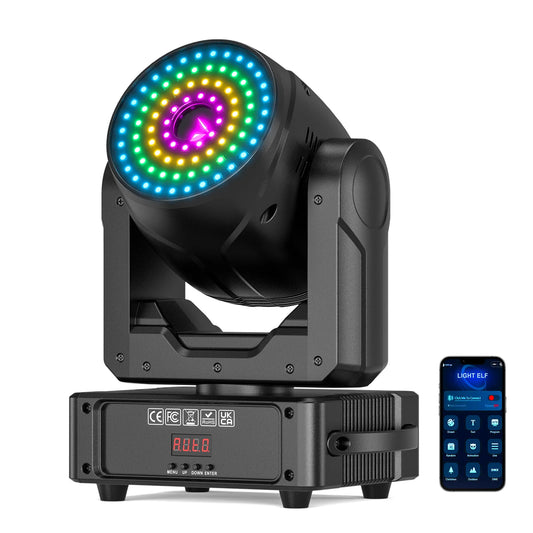 Moving Head Laser Projector – Laser Lichtshow – RGB Laser Effect – DJ Licht – Podiumverlichting – Bluetooth App – 2W Full-Color Laser – DMX512 Protocol
