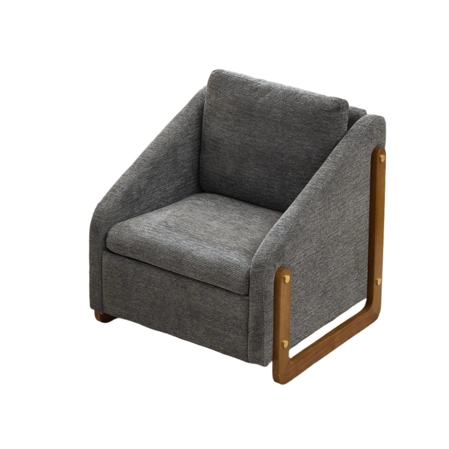 Fauteuil – Loungefauteuil – Relaxstoel – Zetel – Teddystof – Ergonomisch Comfort – Opbergruimte - 201 x 85 x 90 cm - Donkergrijs - QUORE