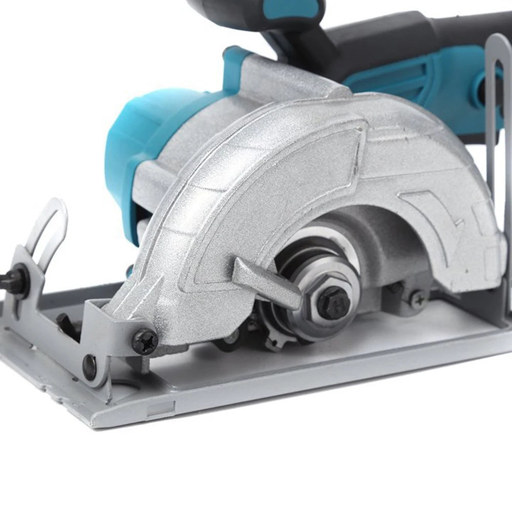 Accu Cirkelzaag - Snoerloze - Cirkelzaagmachine - 125mm - 18V - Instelbare Zaaghoek - Handcirkelzaag - voor Houtbewerking - 1 Batterij Inbegrepen