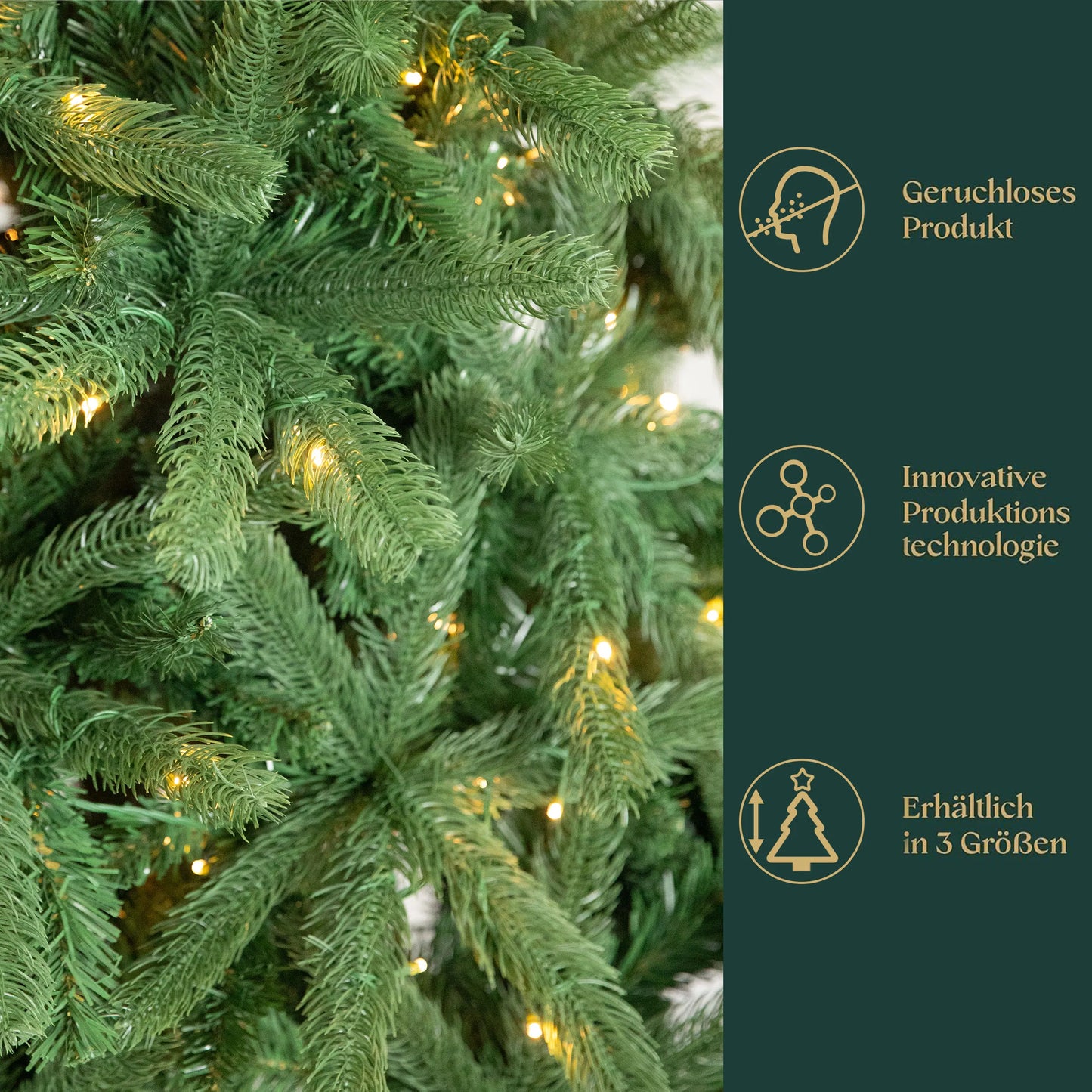 Kunstkerstboom – Kunstboom – Kerstboom – Winterboom – Feestboom – 180/210/235 cm – Met 250/350/450 LED Lampjes – Realistisch PVC+PE Metalen Standaard