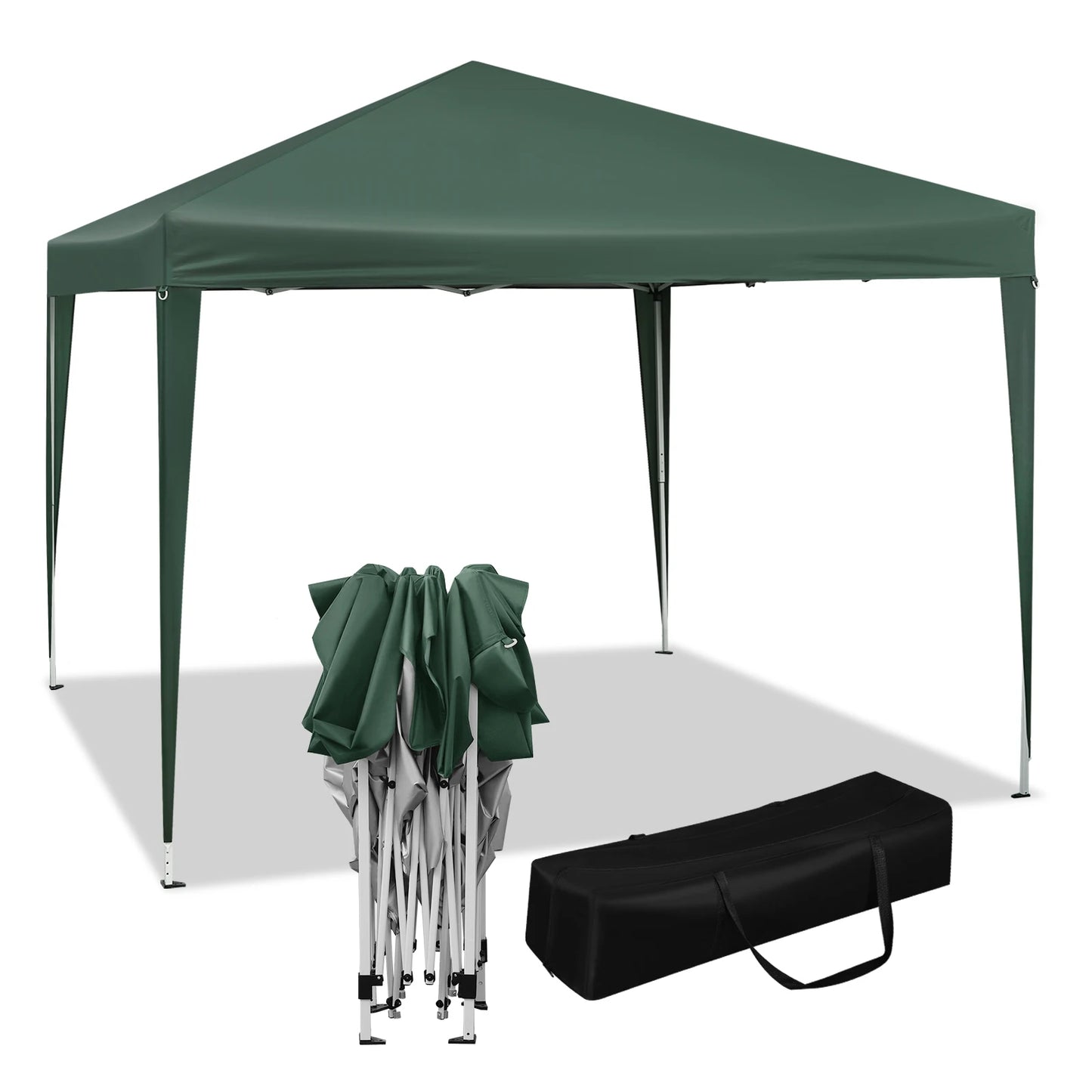 Partytent - Vouwtent - Pop-Up Partytenten - Easy up Tent - Party Tent Opvouwbaar - 300x300cm - voor Tuin Evenementen en Feesten - Waterdichte - Pagodetent met Zonnebescherming - voor Camping, Festival of Bruiloft - Lichtgeel - QUORE
