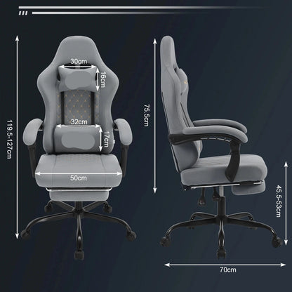 Ergonomische Bureaustoel – Gamingstoel – Werkstoel – Massagestoel – Verstelbaar – Ademend Mesh – Stevige Constructie