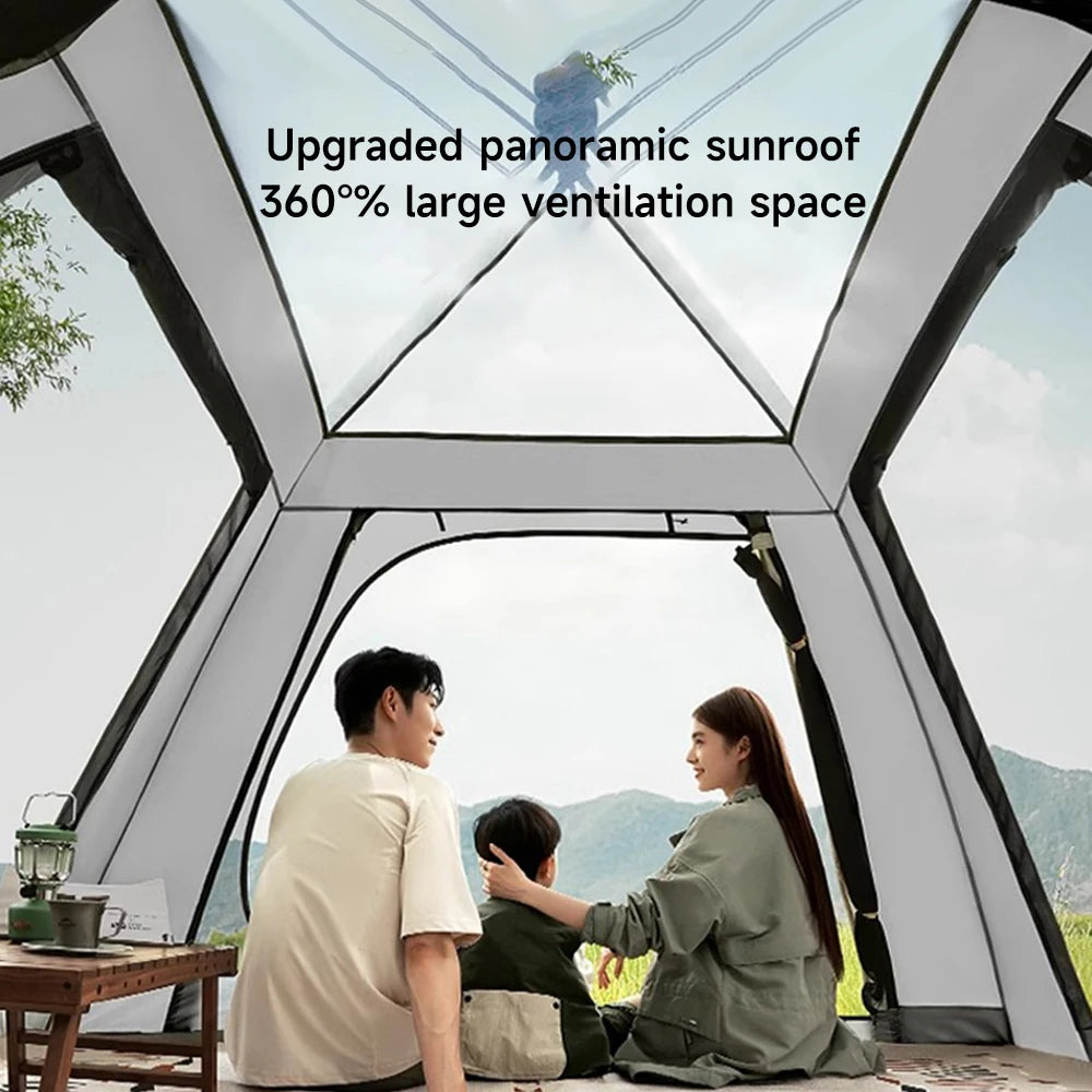 Automatische Pop-up Tent voor 3-4 Personen - Waterdicht - Met Luifel - Ideaal voor Kamperen & Picknick