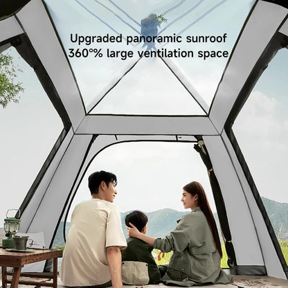 Automatische Pop-up Tent voor 3-4 Personen - Waterdicht - Met Luifel - Ideaal voor Kamperen & Picknick