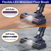 Cordless Stick Vacuum Cleaner - Stick Vacuum Cleaner - Vacuum Cleaner - Cordless Stick Vacuum Cleaner - Powerful Suction - 15 Kpa - 6-in-1 vacuum cleaner - 140W - Black