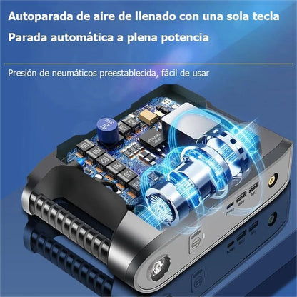 Jumpstarter - Jumpstarter voor Auto - 12V - 6000A - Startapparaat voor Auto - Jumpstarter met Powerbank - Standaard Jumpstarter - Zwart