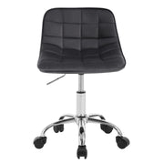 Chair - Office Chair - Dining Chairs - Adjustable Height - Comfortable - Backrest - 360° Rotation - Office - Make-up - Dark Gray Velvet