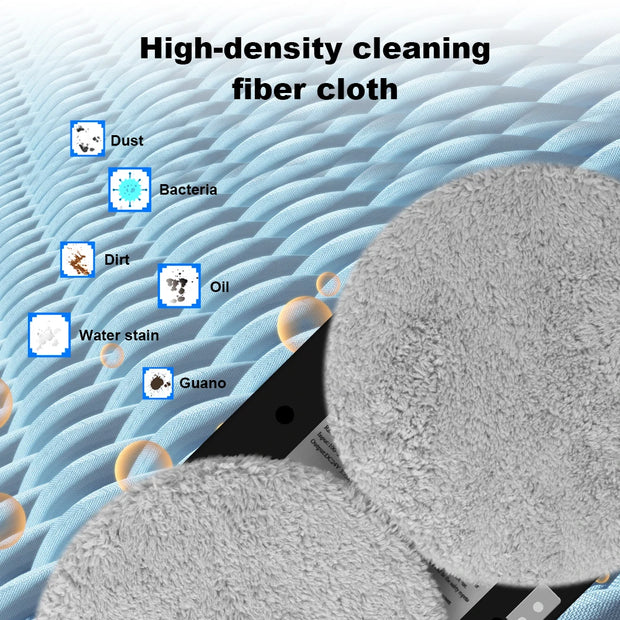 Robotstofzuiger - Robotstofzuiger met Dweilfunctie - Roborock - Raam Robotstofzuiger - 240V - 800W - Reinigingsrobot - Ultra dun lichaam - Wit