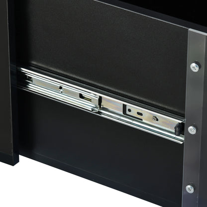 LED Salontafel – Verlichte Tafel – Salontafel Met Opbergruimte – Bijzettafel – 16 Kleuren LED Met Afstandsbediening – Uitschuifbare Lade
