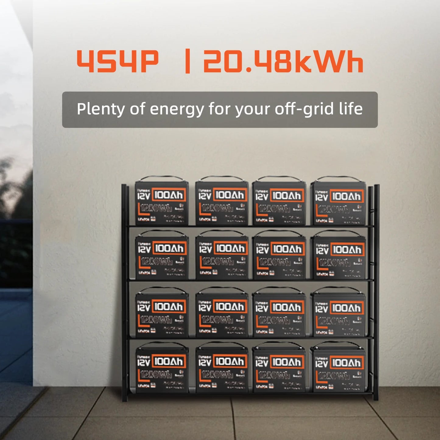 LiFePO4 Accu – Lithium Batterij – Lithium Accu – Solar Accu – Camper Accu – 12V 100Ah – Bluetooth Monitor – 15.000 Cyclus Levensduur