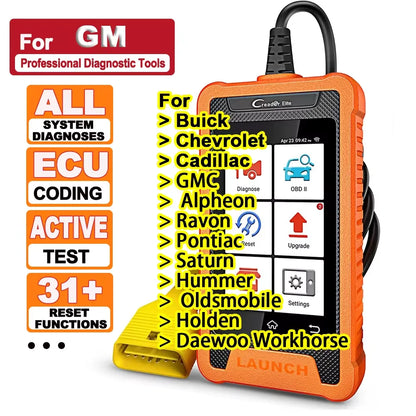 OBD Scanner - OBD2 - Auto Scanner - Auto uitlezen - Diagnose Apparatuur voor Auto's - Autoscanner - Autodiagnosetool - Actieve Test - ECU-Codering - Slimme Diagnose - 30+ Resetservices - OE-Niveau Diagnose - voor GM