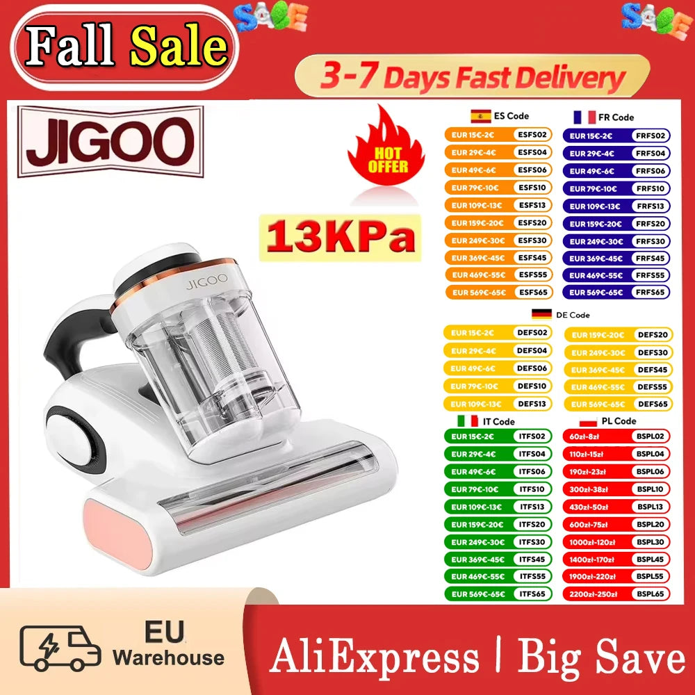 Huisstofmijt Verwijderaar – Mijt Cleaner – Allergie Zuiger – Stofzuiger Matras – UV Desinfectie – 500W Krachtige Motor – Slimme Mijt Sensor
