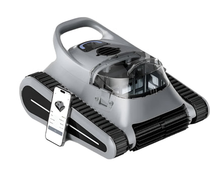 Robotzwembadstofzuiger – Zwembadrobot – Draadloze Poolcleaner – Automatische Zwembadreiniger – 210 Min Batterij – Krachtige 180W Motor - Donkergrijs