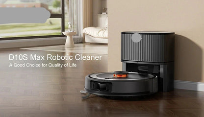 Robotstofzuiger D10S Max – Robotstofzuiger – Robotreiniger – Automatische Stofzuiger – Dweilrobot – Krachtige Zuigkracht 4500 Pa – Zelfledigend Stofreservoir