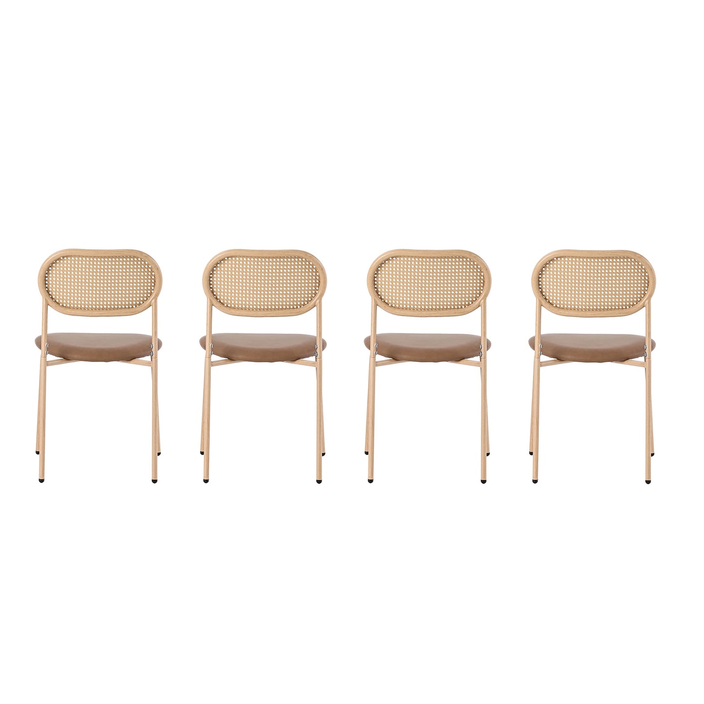Eetkamerstoelen – Stoelen – Zitstoelen – Set – Metalen Poot – PU-Zitting – Ergonomisch Design