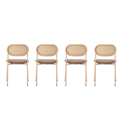 Eetkamerstoelen – Stoelen – Zitstoelen – Set – Metalen Poot – PU-Zitting – Ergonomisch Design