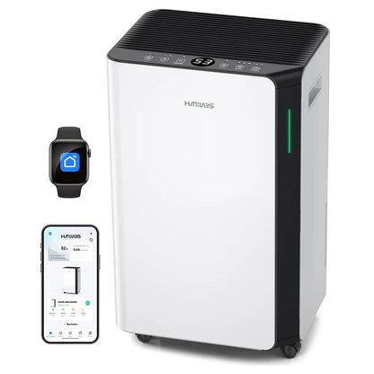 Luchtontvochtiger – Ontvochtiger – Vochtvreter – Air Dryer – Vochtbestrijder – 20L Capaciteit – Wifi App Bediening - QUORE