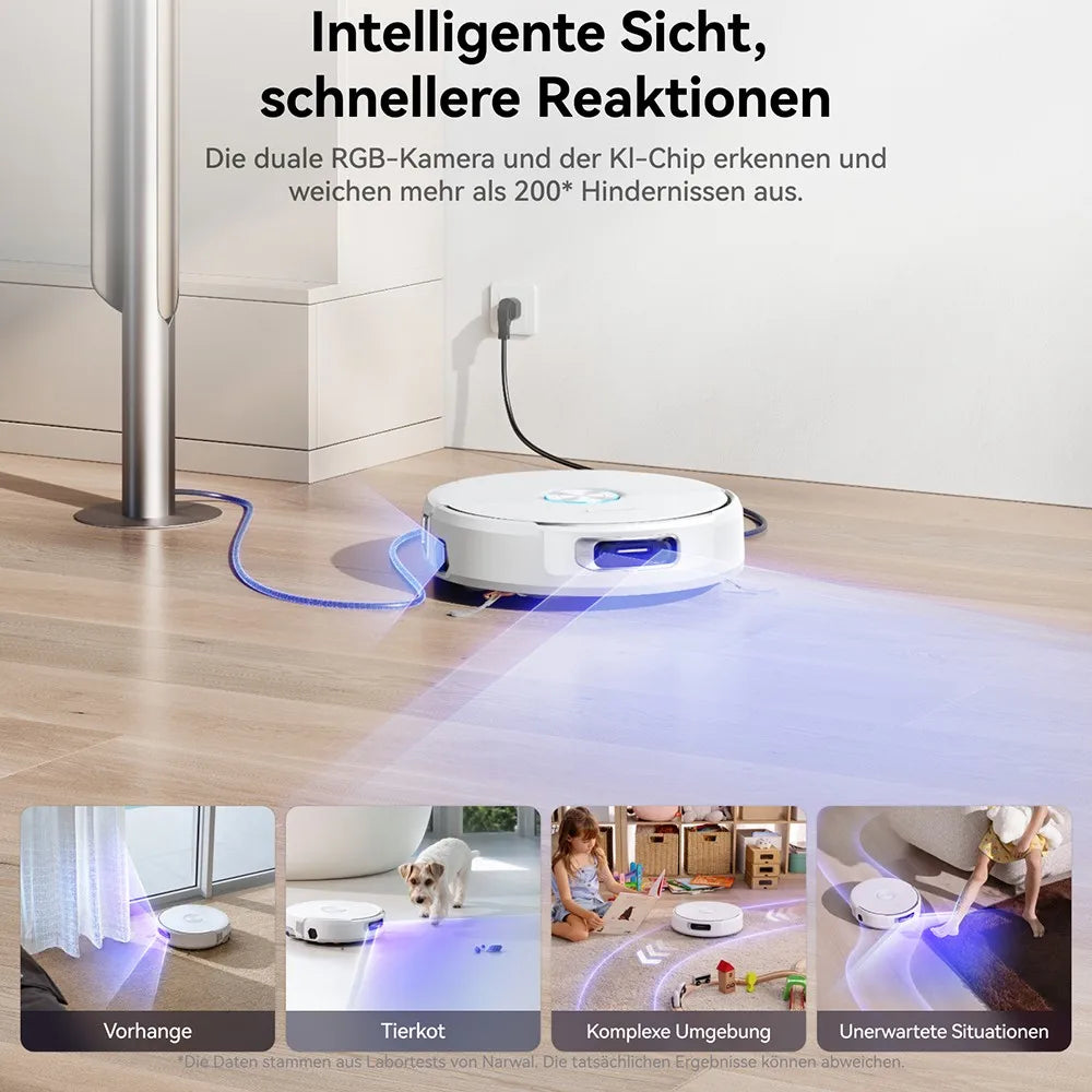 Robotstofzuiger – Robotstofzuiger met dweilfunctie – Robotvacuum – Stofzuigrobot – Zelfreinigend Dweilsysteem – Krachtige Zuigkracht 20.000Pa – Langdurige Batterij 6400mAh